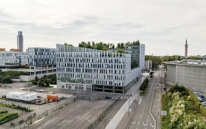 Photo de l'arrière du bâtiment de Biotope