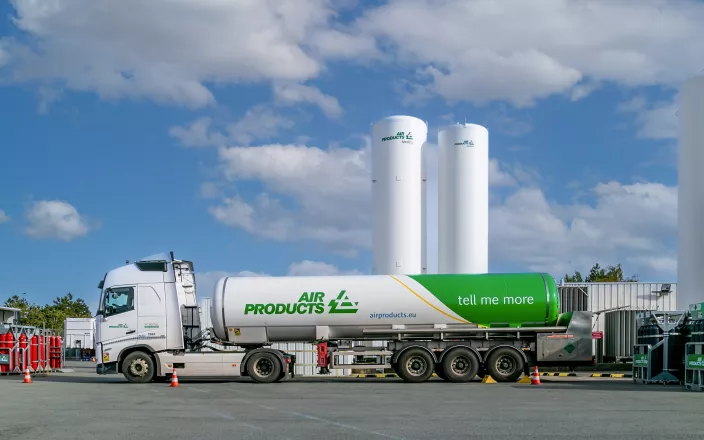 Camion de l'entreprise Air product 