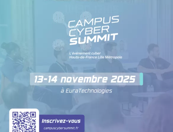 Infographie pour l'annonce du campus cyber summit de 2025